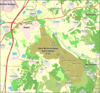 موقعیت مکانی پایگاه هوایی Sdot Micha