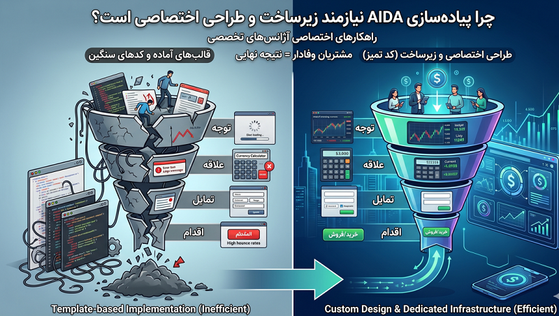 چرا پیادهسازی AIDA نیازمند یک زیرساخت و طراحی اختصاصی است؟