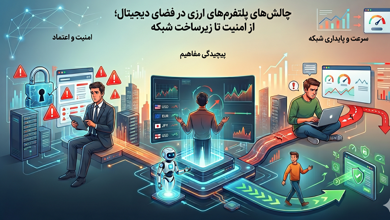 چالشهای پلتفرمهای ارزی در فضای دیجیتال؛ از امنیت تا زیرساخت شبکه